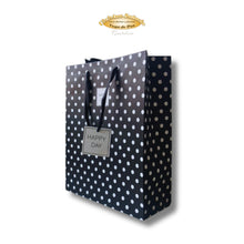 Cargar imagen en el visor de la galería, Bolsa de regalo detalle pasiego gourmet con diseño de lunares
