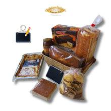 Cargar imagen en el visor de la galería, Cesta pasiega El Caprichoso con dulces artesanales de Cantabria y sobaos pasiegos.