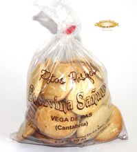 Cargar imagen en el visor de la galería, Bolsa de Pastas o Galletas Pasiegas Artesanas 100% Mantequilla - 500 gramos - Sobaos Pasiegos Etelvina Sañudo
